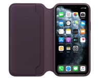 Apple Leather Folio do iPhone 11 Pro Aubergine - 514651 - zdjęcie 3